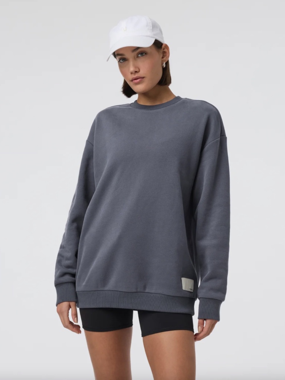 Vuori Restore Oversized Crew, Color: Azure - size S